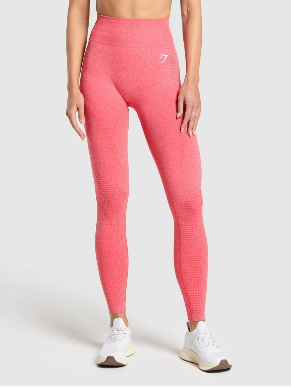 Gymshark High-Waist Seamless Leggings — Coral XS